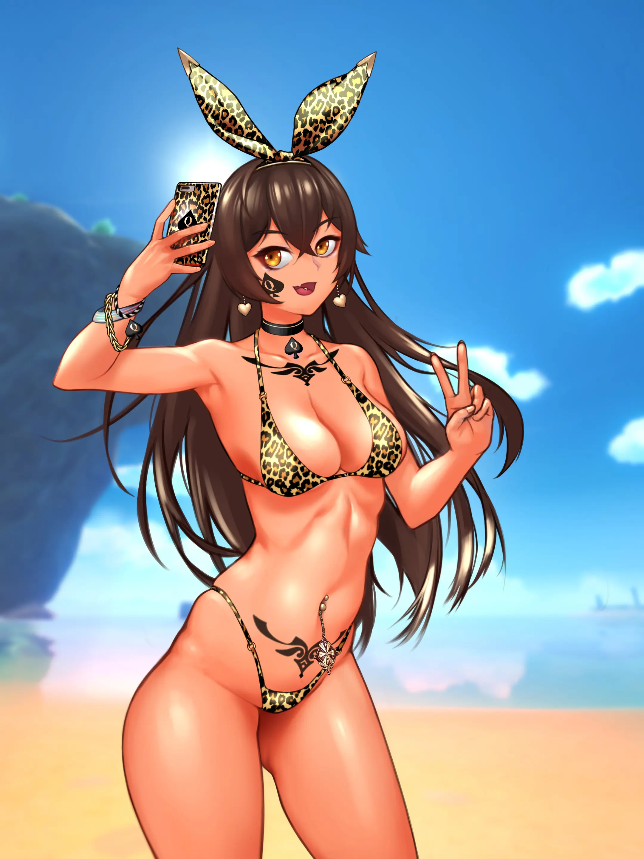 Genshin_Amber_Swimsuits (Decensored)